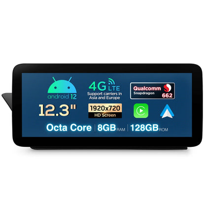 Audi A4 /S4/ A5  12.3'' Android 12 Octa Core 8+128GB  Radio LHD/RHD  4G Carplay/A auto QXA22UCMPA12A4L