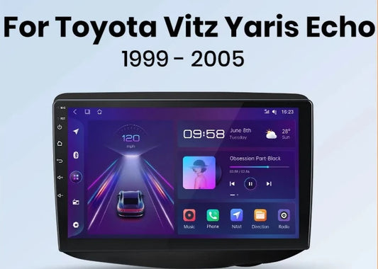 Toyota Yaris /Vitz /  Echo 1999-2005 V1pro Android Auto Carplay  Radio RDS WIFI GPS BT  4G Car Multimedia  autoradio AUTMTTYYSE