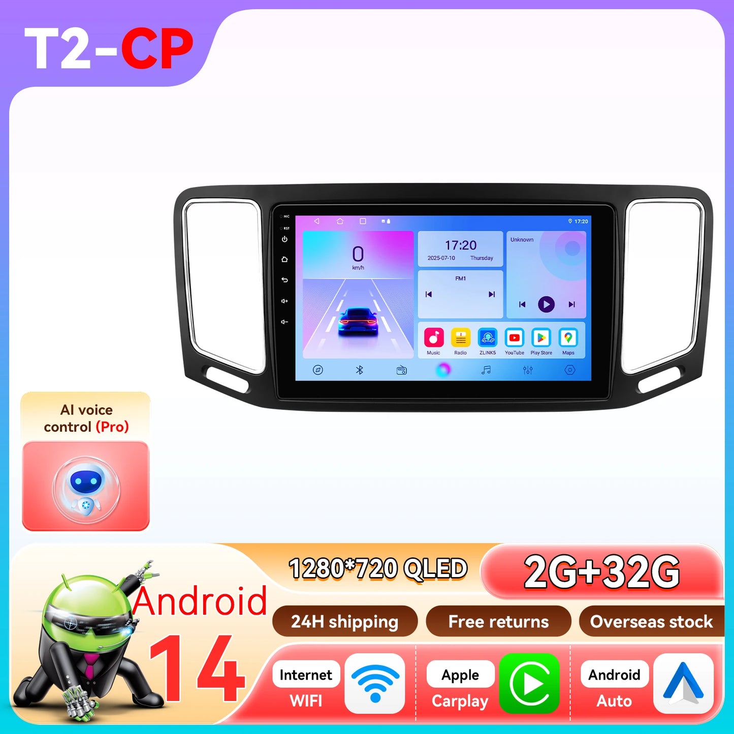 Volkswagen VW Sharan SEAT Alhambra 7N 2010-2022 Multimedia Player GPS Carplay Android auto wireless 4G WiFi Video AUTMJ9HF