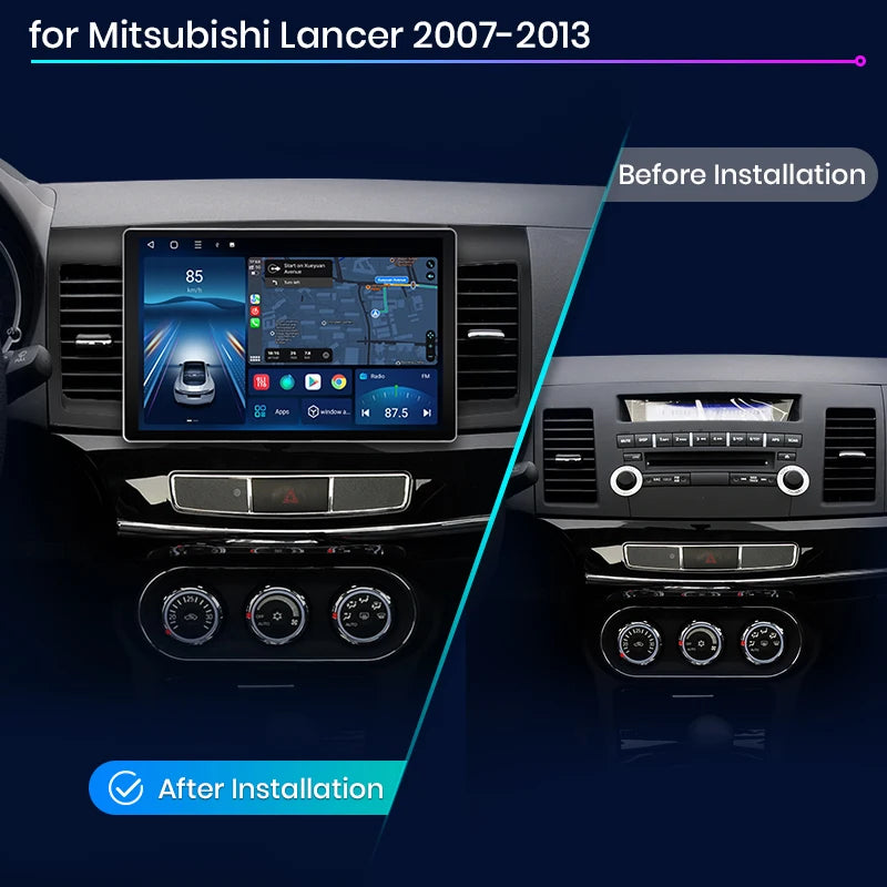 Mitsubishi Lancer 2007 - 2013  X7 MAX 13.1“ 2K AI Voice Wireless CarPlay Android Auto Car Radio RDS WIFI GPS BT   Multimedia autoradio AUTMMTBSL13