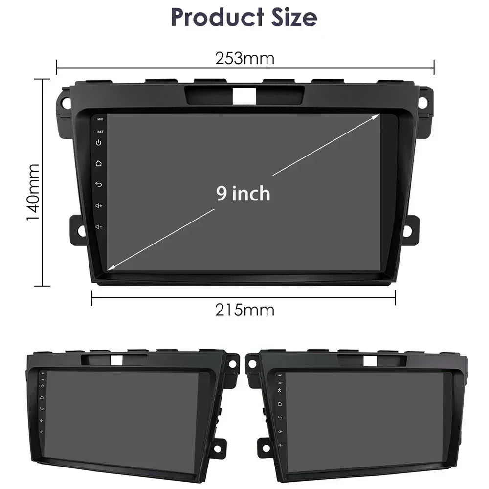 MAZDA  CX 7 2008-2015 9" Android 14 Carplay Android auto wireless wifi bt gps 4g AUTMCX7ZDM