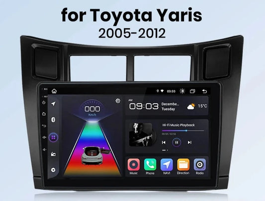 Toyota Yaris 2005 - 2012 V1 Plus Car Radio RDS WIFI GPS BT wireless CarPlay Android Auto car intelligent systems AUTMTTY3