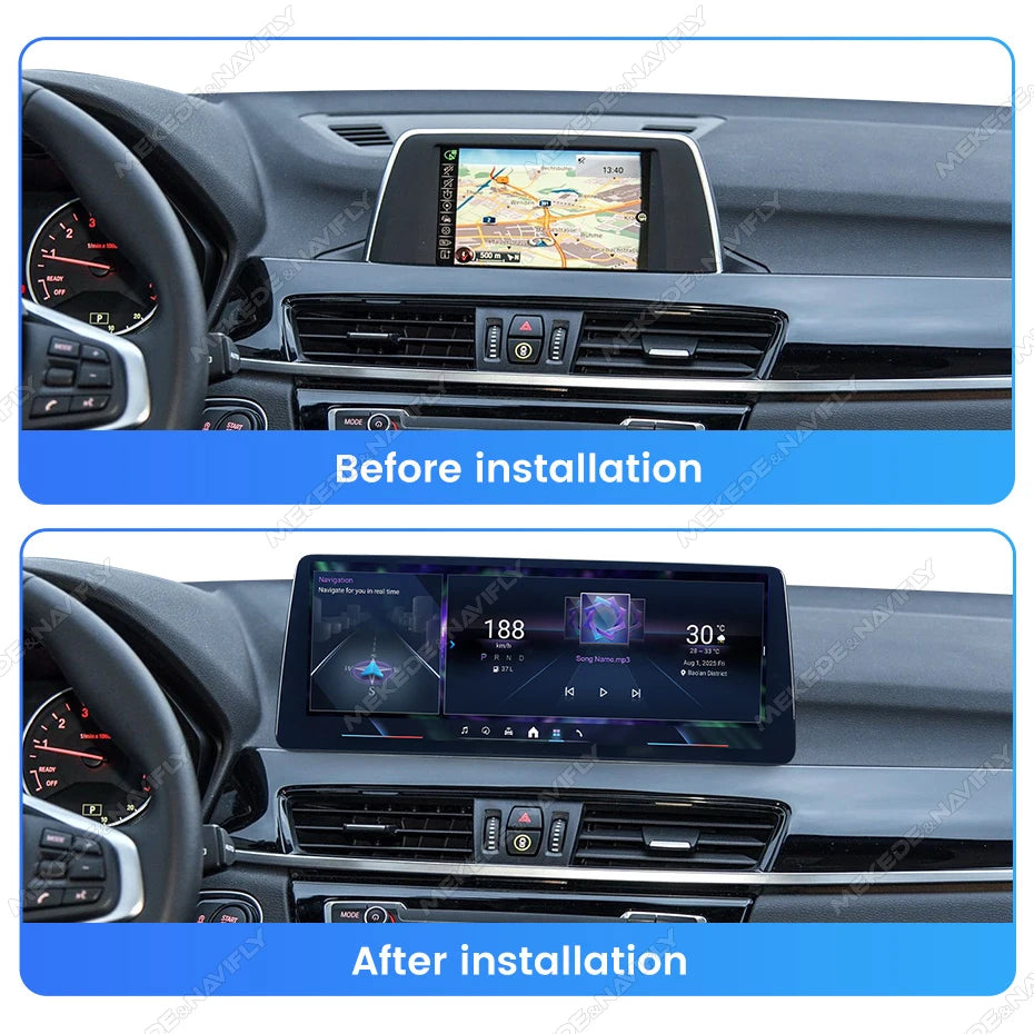 BMW X1 X2 F48 F49 F39 2016-2020 NBT EVO 10,25"  Qualcomm 668/680 Wireless CarPlay Android Auto  Multimedia   HD 1920*720 QLED Dual BT 4G LTE Supporta 360 Camera AHD WIFI  AUTM5B86