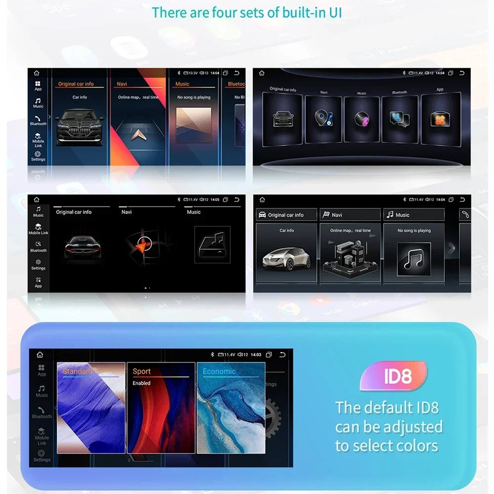 BMW X5 E70 X6 E71 CCC CIC 10,25" Android 14 Carplay Android auto wireless wifi bt gps 4g AUTM9L6U