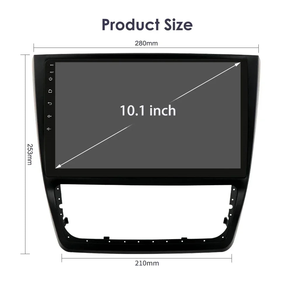 Skoda Yeti 5L 2009-2014 9" 10,33" Android 14 Carplay Android auto wireless wifi bt gps 4g  AUTMXR7U