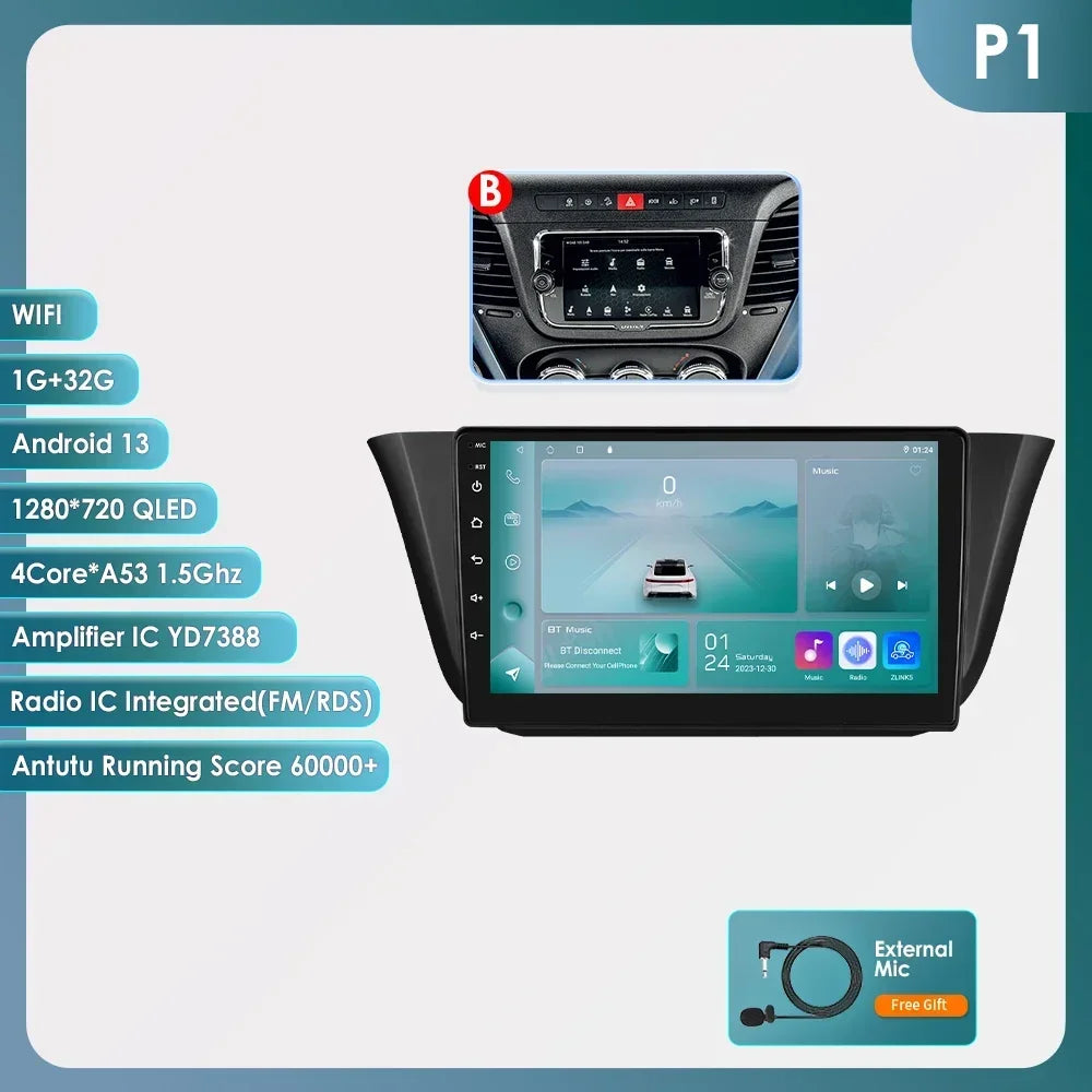 Iveco Daily 2013-2021 Multimedia Video Player GPS Carplay Android Auto wireless AUTM76EA