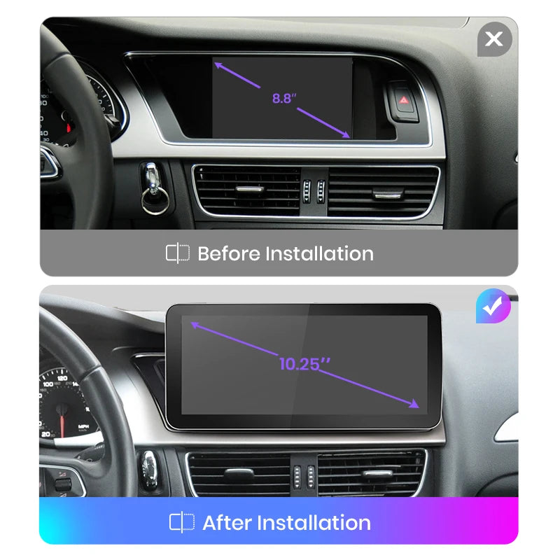 Audi A4 B8 A5 2009-2017 10.25“ Wireless CarPlay Car Radio Multimedia   DSP Android Auto GPS Stereo autoradio AUTMAABS1