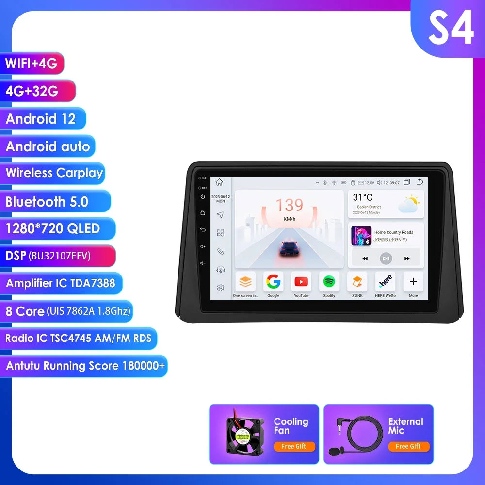 Opel Mokka 1 2012 - 2016 9" Android 14 Carplay Android auto wireless wifi bt gps 4g AUTMXLMQ