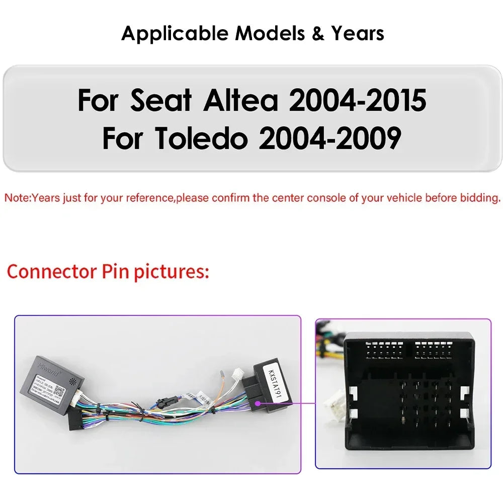 Seat Altea 2004-2015  9" / 10,33" Android 14 Carplay Android auto wireless wifi bt gps 4g   AUTMYH9W