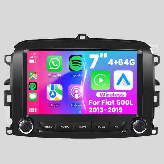 Fiat 500L 2013-2019  2 Din 4+64GB   7" Android 13 Wireless Carplay/Android Auto Car MP3 Player WIFI GPS AUTMFT500L7