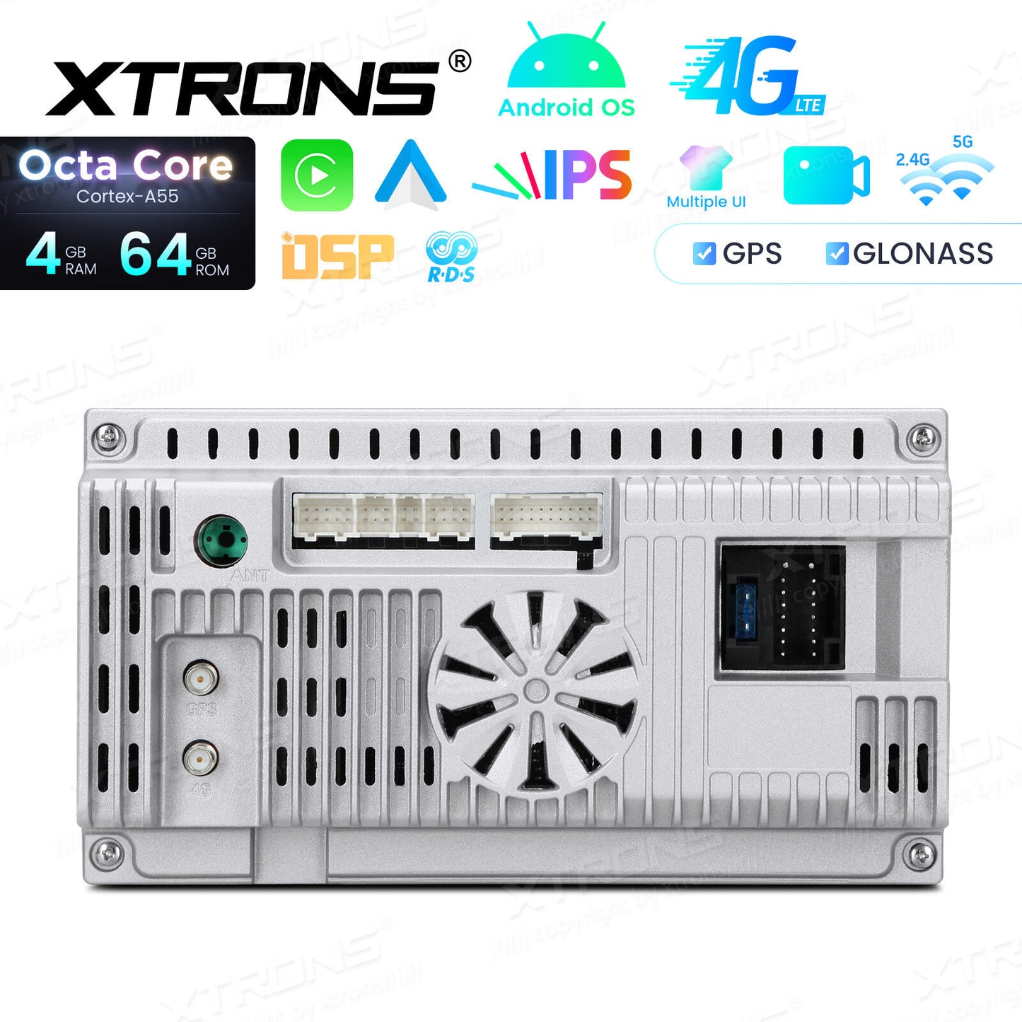 Volkswagen Transporter Touareg 2004-2009 7" Android 14 4/64 GB OCTACORE Carplay Android auto wireless wifi bt gps 4g ID70TRVL