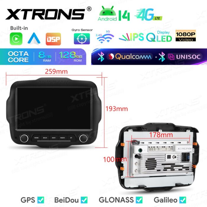 Autoradio Android da 9" per Jeep | Apple CarPlay e Android Auto wireless | IMH94RGJL