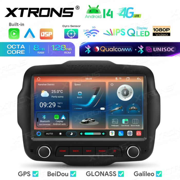Autoradio Android da 9" per Jeep | Apple CarPlay e Android Auto wireless | IMH94RGJL