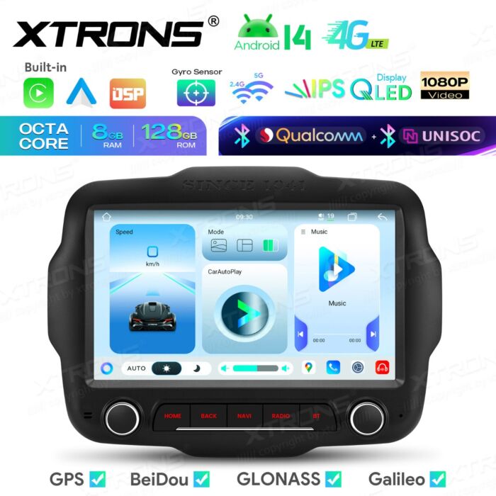 Autoradio Android da 9" per Jeep | Apple CarPlay e Android Auto wireless | IMH94RGJL