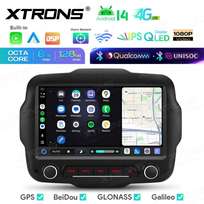 Autoradio Android da 9" per Jeep | Apple CarPlay e Android Auto wireless | IMH94RGJL