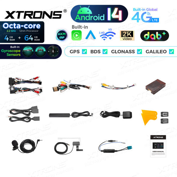 Audi A3 8P S3 RS3 2003-2012 7" Android 14 Octacore 4/64 gb DAB+ Carplay Android auto wireless 2K video,DSP, wifi bt gps 4g PX84A3ALDABGS