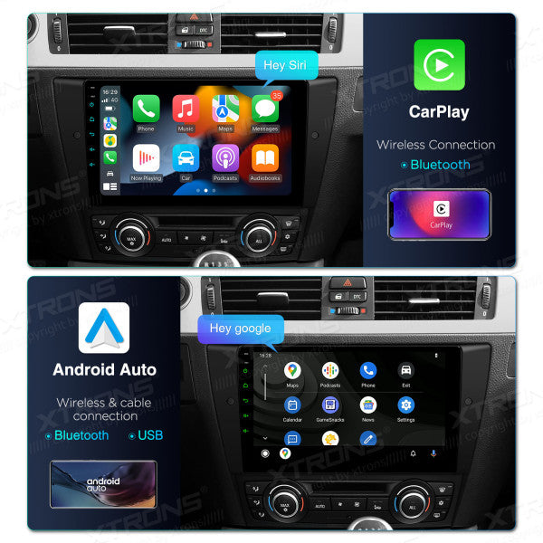 BMW E90 Sedan E91 Touring E92 Coupe E93 M3 9" Android 14 Octa Core 4+64GB Car Radio DSP DAB+  4G Carplay Android auto  PXP9490BGDAB