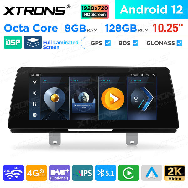 BMW Serie 5 G30 / G31 EVO Octa Core 8 GB+128 GB da 10,25 " Lettore multimediale GPS per auto Android  QAB12EVB12FVN