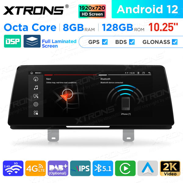 BMW Serie 5 G30 / G31 EVO Octa Core 8 GB+128 GB da 10,25 " Lettore multimediale GPS per auto Android  QAB12EVB12FVN