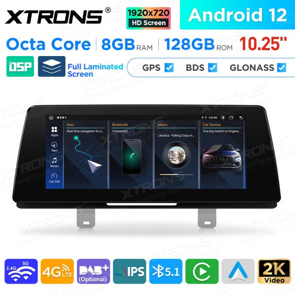 BMW Serie 5 G30 / G31 EVO Octa Core 8 GB+128 GB da 10,25 " Lettore multimediale GPS per auto Android  QAB12EVB12FVN