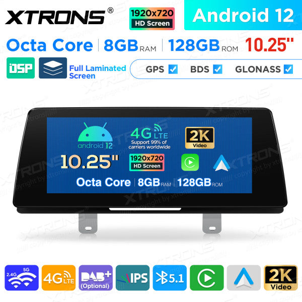 BMW Serie 5 G30 / G31 EVO Octa Core 8 GB+128 GB da 10,25 " Lettore multimediale GPS per auto Android  QAB12EVB12FVN