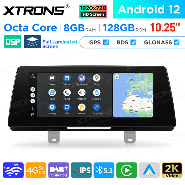 BMW Serie 5 G30 / G31 EVO Octa Core 8 GB+128 GB da 10,25 " Lettore multimediale GPS per auto Android  QAB12EVB12FVN