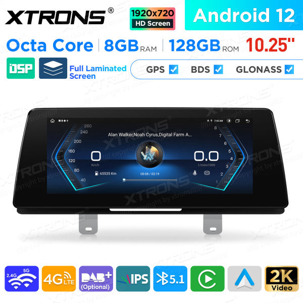 BMW Serie 5 G30 / G31 EVO Octa Core 8 GB+128 GB da 10,25 " Lettore multimediale GPS per auto Android  QAB12EVB12FVN