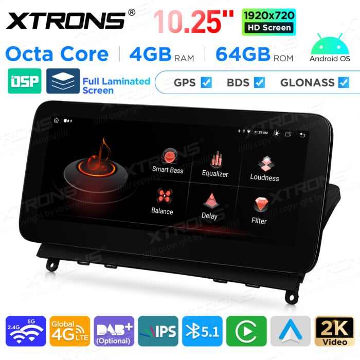 Autoradio Android da 10,25" per Mercedes-Benz Classe E | Apple CarPlay e Android Auto | QAMS1440M12ECR