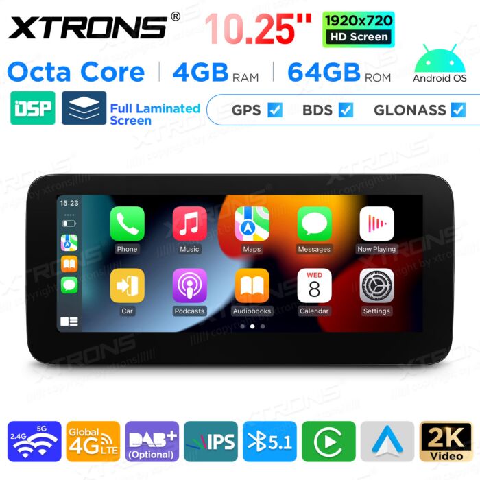Autoradio Android da 10,25" per Mercedes-Benz Classe E | Apple CarPlay e Android Auto | QAMS1450M12ECL