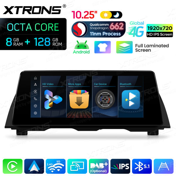 BMW 5 Series F10/ F11 CIC/ NBT 10,25'' Android OS Car Radio 8 Core 8-128 GB with 4G LTE CarPlay Android Auto DSP QBBH14CIB12FV