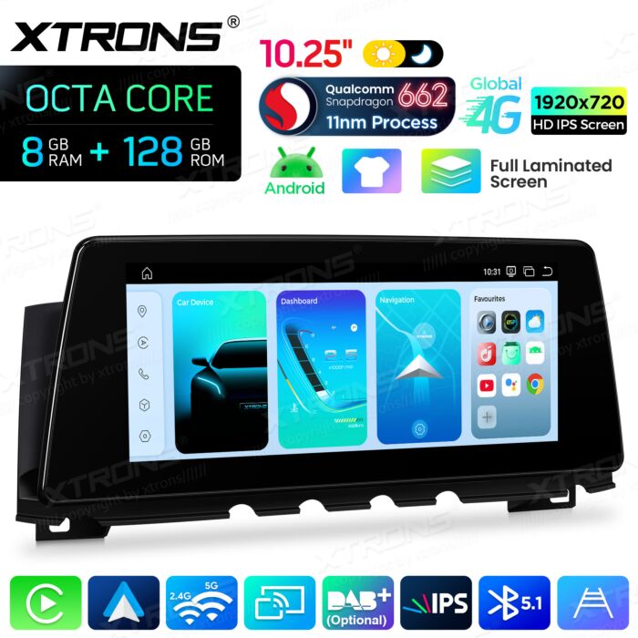 BMW | Serie 7 | Sistema operativo Android e OEM | Qualcomm 662 | Octa Core | 8 GB di RAM e 128 GB di ROM | QBBH14CIB12SV