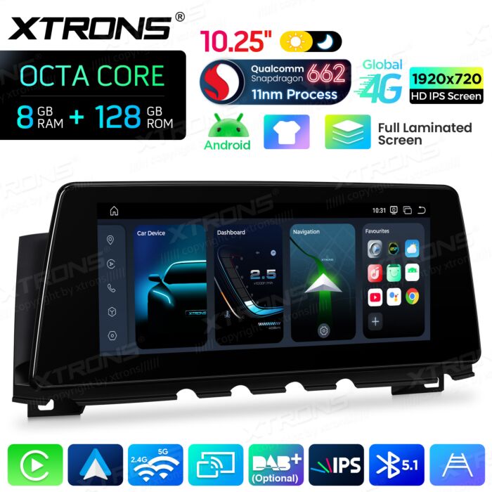 BMW | Serie 7 | Sistema operativo Android e OEM | Qualcomm 662 | Octa Core | 8 GB di RAM e 128 GB di ROM | QBBH14CIB12SV