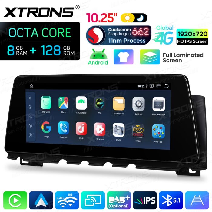 BMW | 7 Series | Android OS & OEM System | Qualcomm 662 | Octa Core | 8GB RAM & 128GB ROM | QBBH14NB12SV