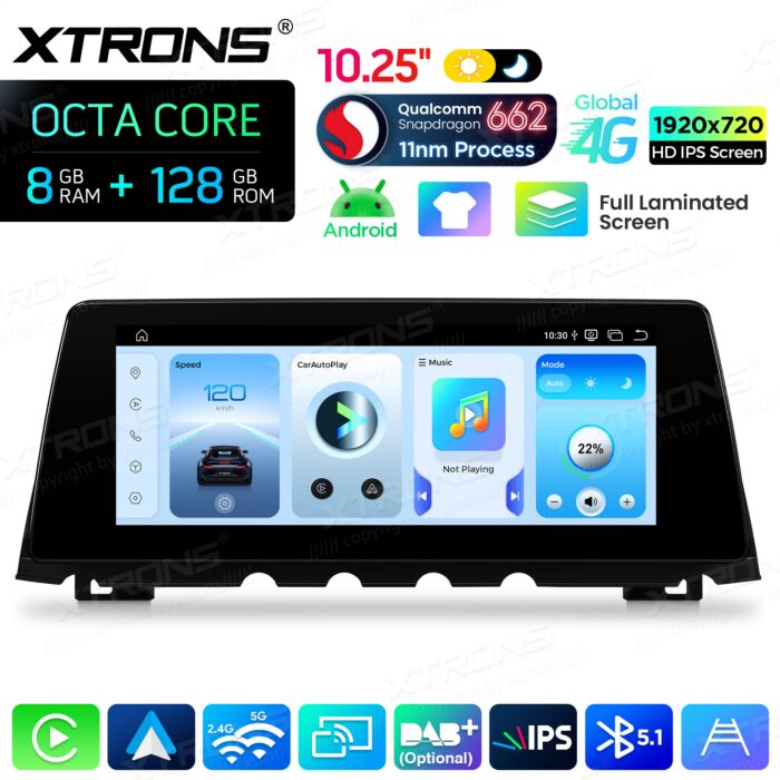 BMW | 7 Series | Android OS & OEM System | Qualcomm 662 | Octa Core | 8GB RAM & 128GB ROM | QBBH14NB12SV
