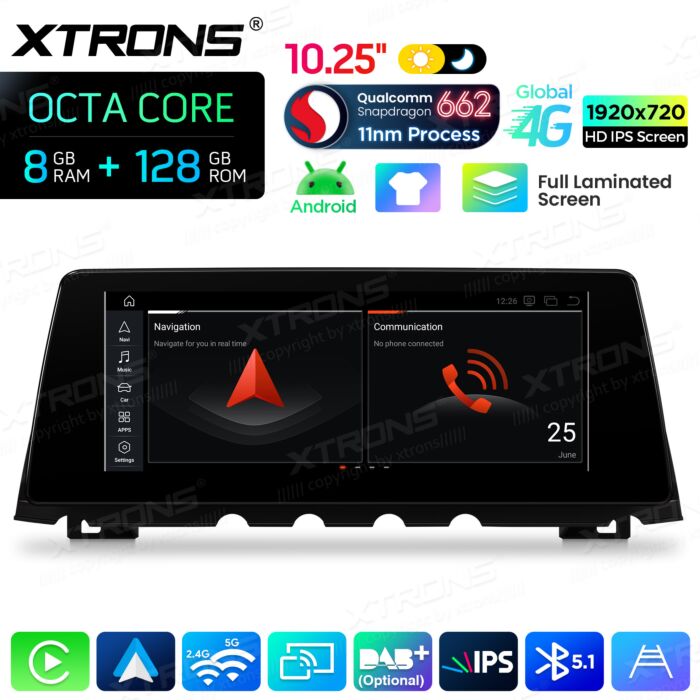 BMW | 7 Series | Android OS & OEM System | Qualcomm 662 | Octa Core | 8GB RAM & 128GB ROM | QBBH14NB12SV
