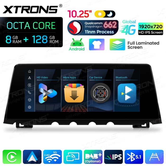 BMW | 7 Series | Android OS & OEM System | Qualcomm 662 | Octa Core | 8GB RAM & 128GB ROM | QBBH14NB12SV