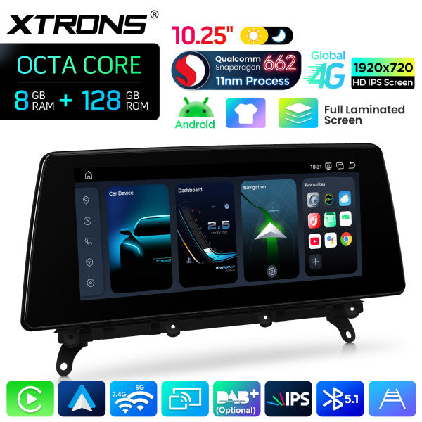 BMW X3 F25 NBT (2011-2016) Android 10,25" Carplay Android auto Wireless / Octa Core / 8 GB di RAM e 128 GB di ROM QBBH14NB12X3