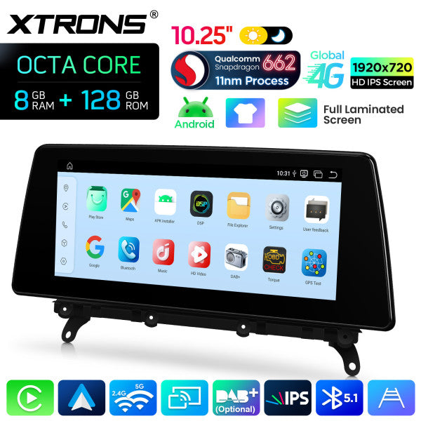 BMW X3 F25 NBT (2011-2016) Android 10,25" Carplay Android auto Wireless / Octa Core / 8 GB di RAM e 128 GB di ROM QBBH14NB12X3