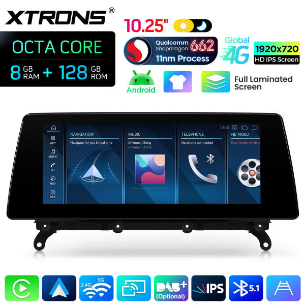 BMW X3 F25 NBT (2011-2016) Android 10,25" Carplay Android auto Wireless / Octa Core / 8 GB di RAM e 128 GB di ROM QBBH14NB12X3