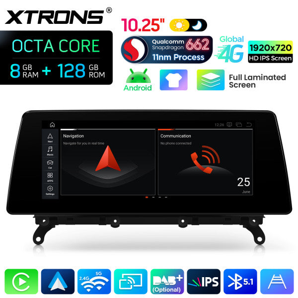 BMW X3 F25 NBT (2011-2016) Android 10,25" Carplay Android auto Wireless / Octa Core / 8 GB di RAM e 128 GB di ROM QBBH14NB12X3