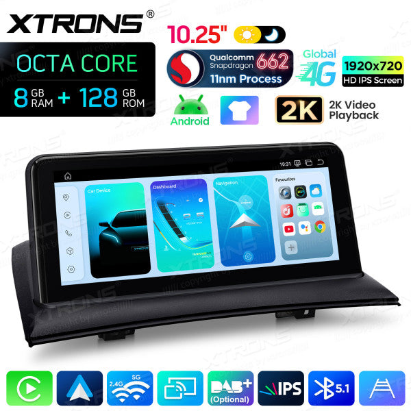 BMW X3 83 2004-2009 (Senza monitor di serie) 10,25" HD IPS 2k 8GB Ram /128 gb Carplay Android auto wireless WIFI BT USB GPS QBBH14X3UNL
