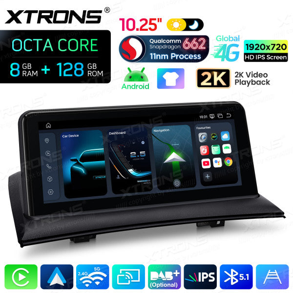 BMW X3 83 2004-2009 (Senza monitor di serie) 10,25" HD IPS 2k 8GB Ram /128 gb Carplay Android auto wireless WIFI BT USB GPS QBBH14X3UNL