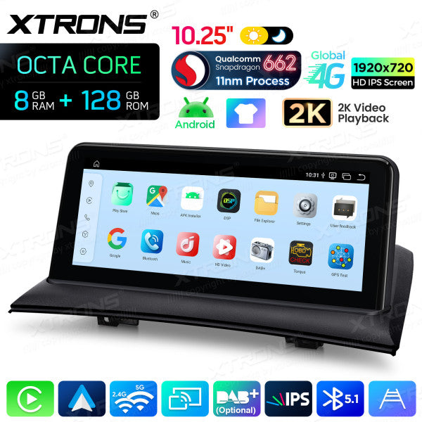 BMW X3 83 2004-2009 (Senza monitor di serie) 10,25" HD IPS 2k 8GB Ram /128 gb Carplay Android auto wireless WIFI BT USB GPS QBBH14X3UNL