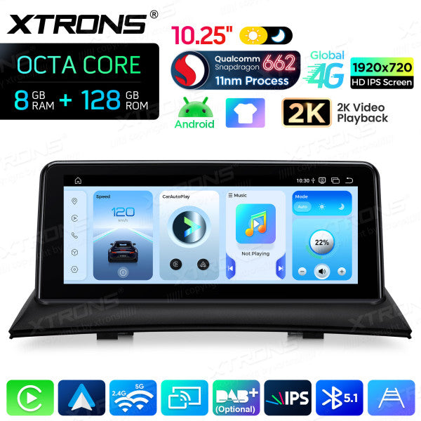 BMW X3 83 2004-2009 (Senza monitor di serie) 10,25" HD IPS 2k 8GB Ram /128 gb Carplay Android auto wireless WIFI BT USB GPS QBBH14X3UNL