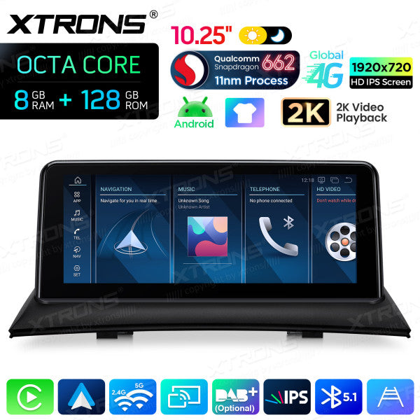 BMW X3 83 2004-2009 (Senza monitor di serie) 10,25" HD IPS 2k 8GB Ram /128 gb Carplay Android auto wireless WIFI BT USB GPS QBBH14X3UNL