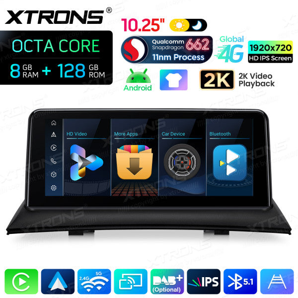 BMW X3 83 2004-2009 (Senza monitor di serie) 10,25" HD IPS 2k 8GB Ram /128 gb Carplay Android auto wireless WIFI BT USB GPS QBBH14X3UNL