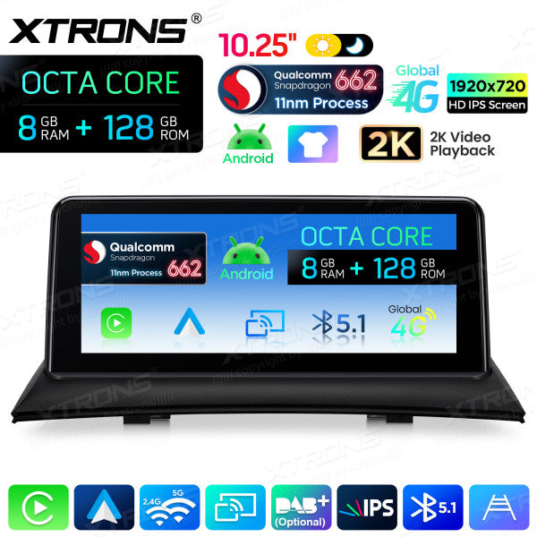 BMW X3 83 2004-2009 (Senza monitor di serie) 10,25" HD IPS 2k 8GB Ram /128 gb Carplay Android auto wireless WIFI BT USB GPS QBBH14X3UNL