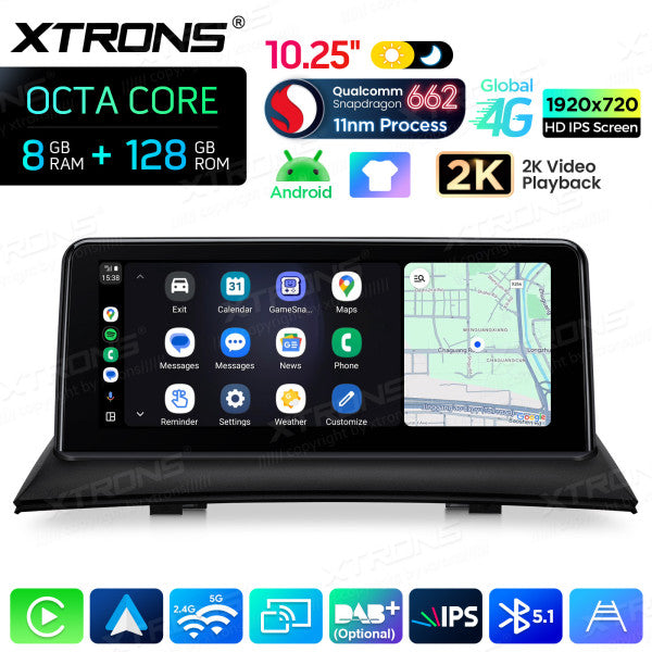 BMW X3 83 2004-2009 (Senza monitor di serie) 10,25" HD IPS 2k 8GB Ram /128 gb Carplay Android auto wireless WIFI BT USB GPS QBBH14X3UNL