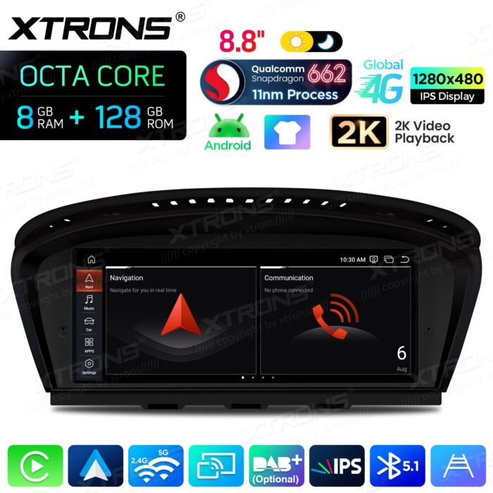 BMW | Serie 3 / 5 | Sistema operativo Android e OEM | Qualcomm 662 | Octa Core | 8 GB di RAM e 128 GB di ROM | QBBH8460CI