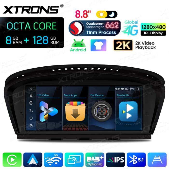 BMW | Serie 3 / 5 | Sistema operativo Android e OEM | Qualcomm 662 | Octa Core | 8 GB di RAM e 128 GB di ROM | QBBH8460CI